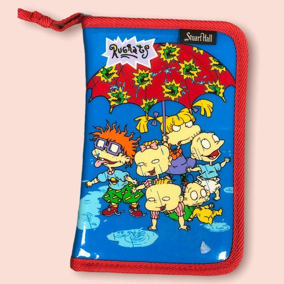 Stuart Hall Other - 3/24 Vtg Rugrats Vinyl Zipper Pencil Case 90s Tommy Phil Lil Chuckie Dyl 6" x 9"